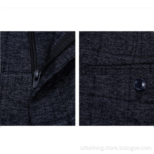 Men's Office Check Trousers